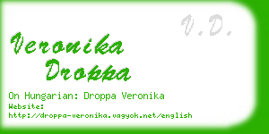 veronika droppa business card